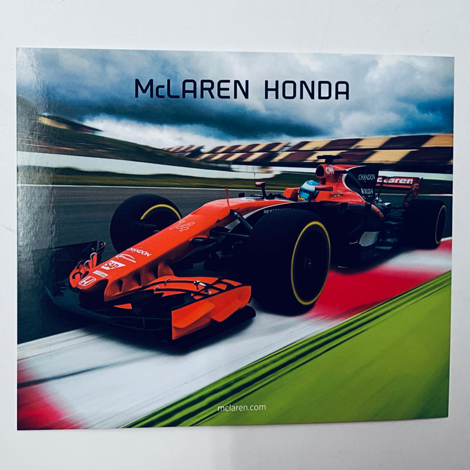 Official McL32 McLaren Honda 3D Team Card 2017 – Team Issued F1 Memorabilia - Pit-Lane Motorsport