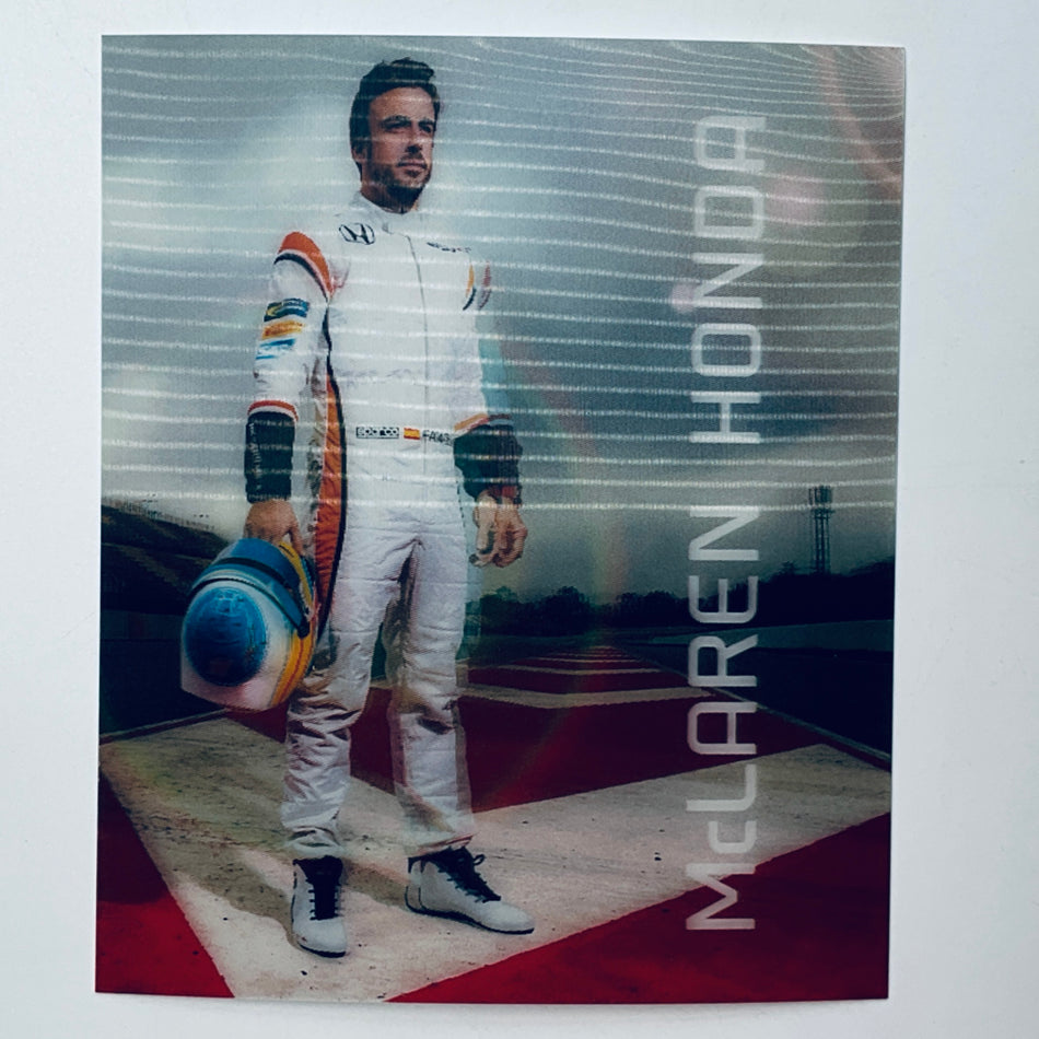 Official Fernando Alonso McLaren Honda 3DDriver Card 2017 – Team Issued F1 Memorabilia - Pit-Lane Motorsport