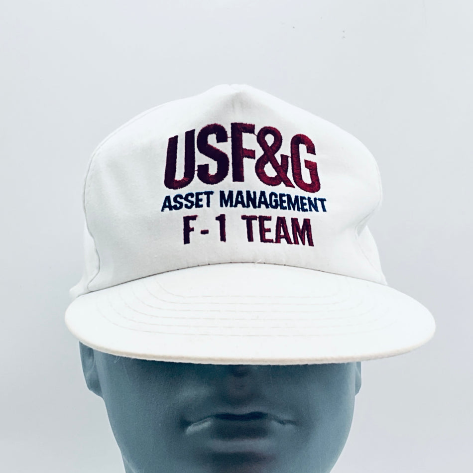 Genuine Original 1987-1989 USF&G Asset Management Arrows F1 Team Cap – Vintage Formula 1 - Pit-Lane Motorsport