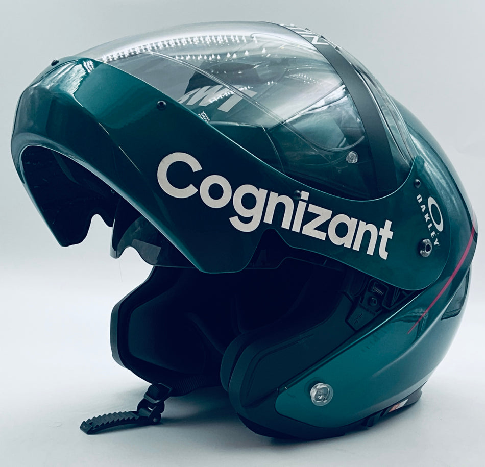 Genuine Race Used 2021  Aston Martin CognizantF1 Team  Schuberth  Pit Crew Pit Stop Helmet