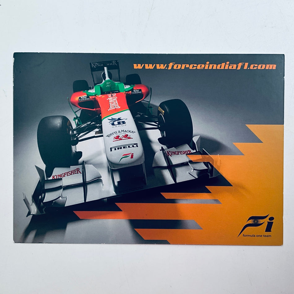 Original 2012 Force India F1 Team Nico Hülkenberg Hand Signed Official Driver Card – With COA - Pit-Lane Motorsport