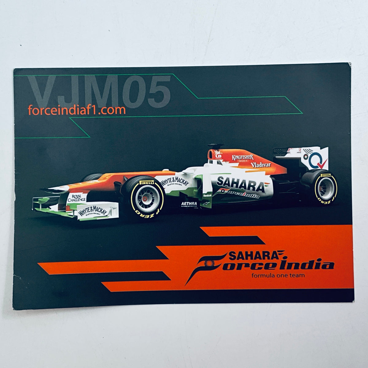 Original 2012 Force India F1 Team Jules Bianchi Hand Signed Official Driver Card – With COA - Pit-Lane Motorsport