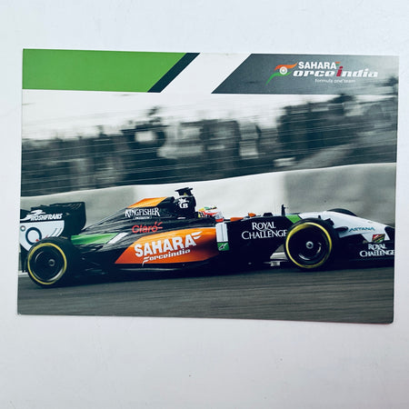 Original 2014 Force India F1 Team Sergio Perez Hand Signed Official Driver Card – With COA - Pit-Lane Motorsport