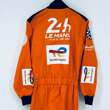 Orange overalls back with large 24h Le Mans and TotalEnergies center logo