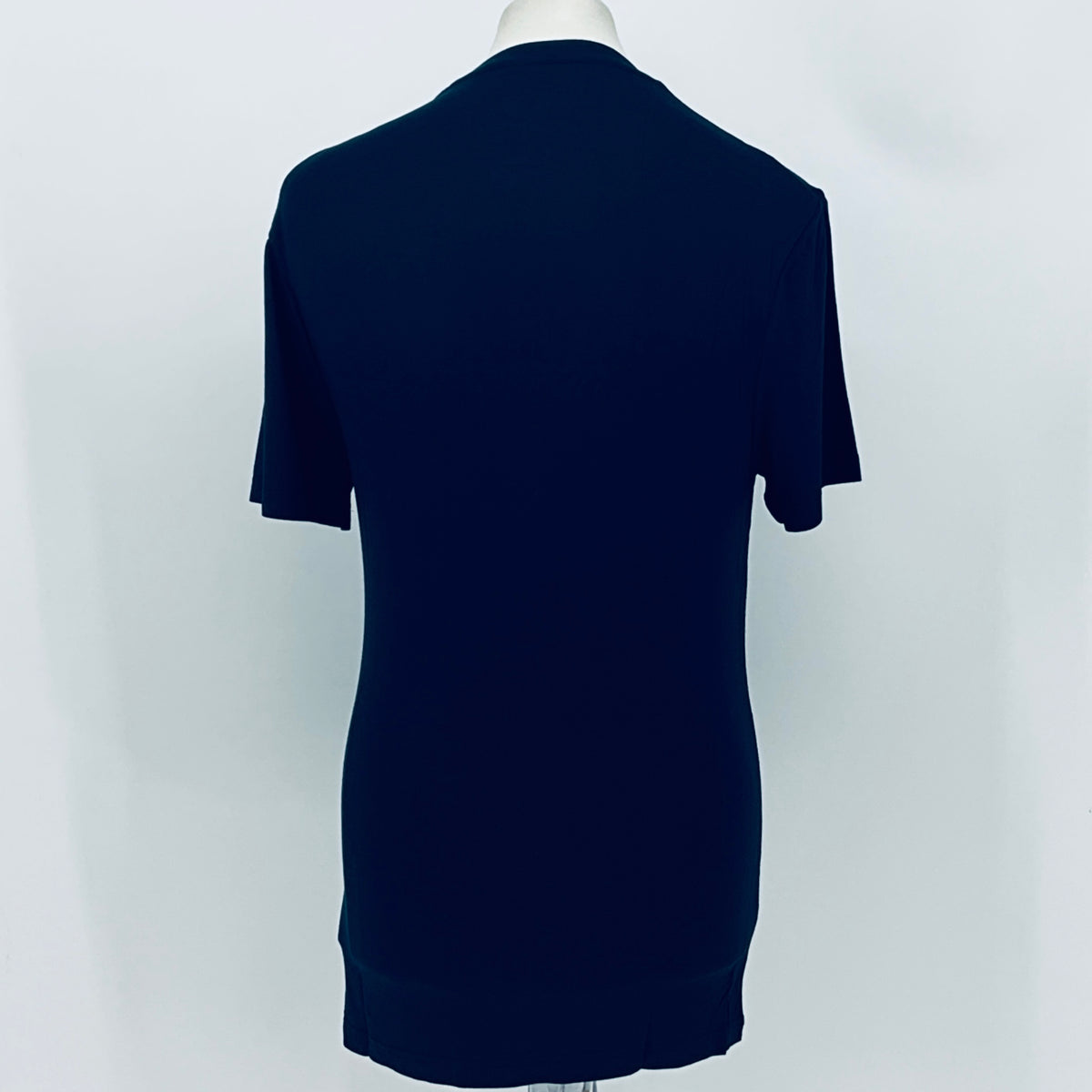 Men's navy Castore base layer T-shirt, back view