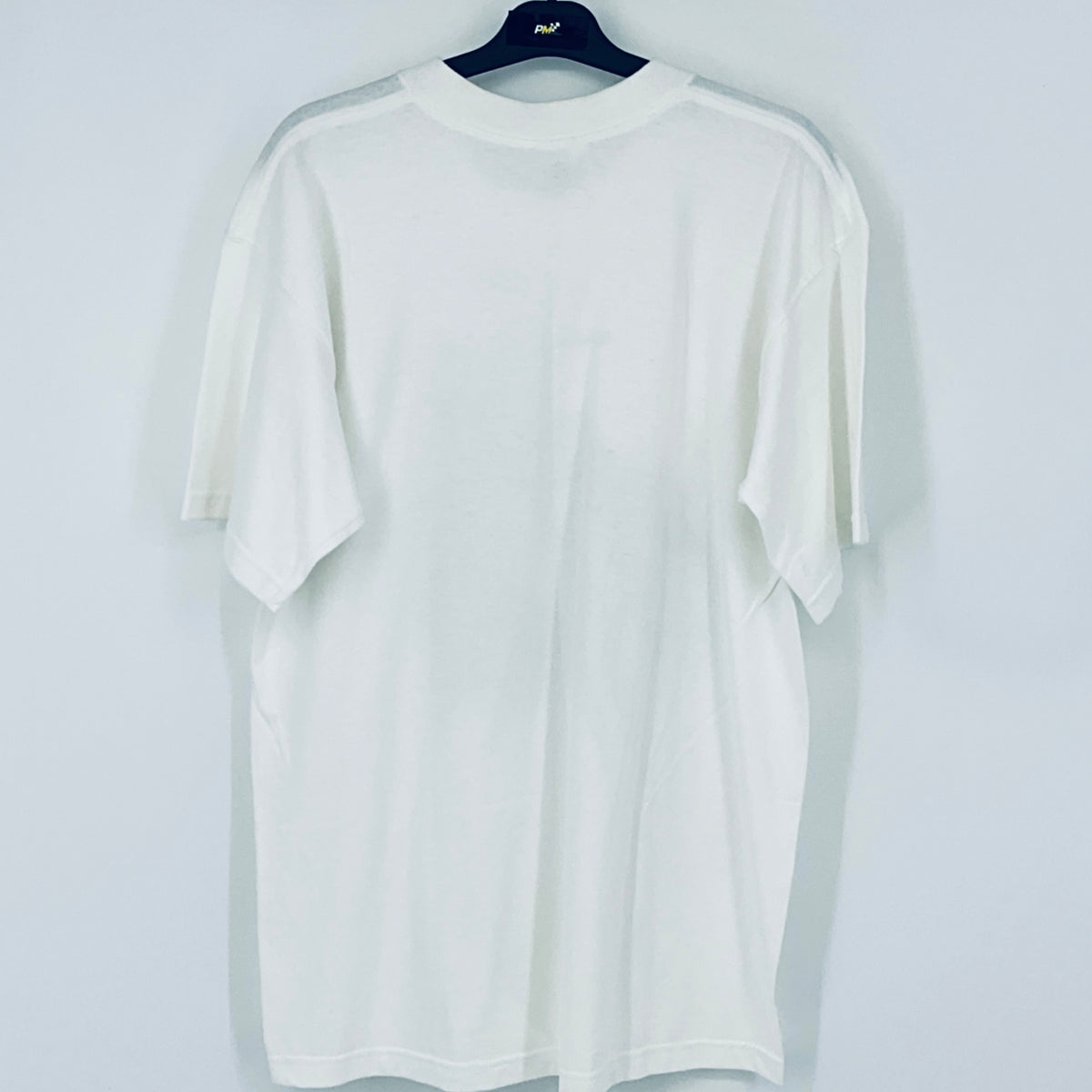 White T-shirt, plain back with crew neck and short sleeves