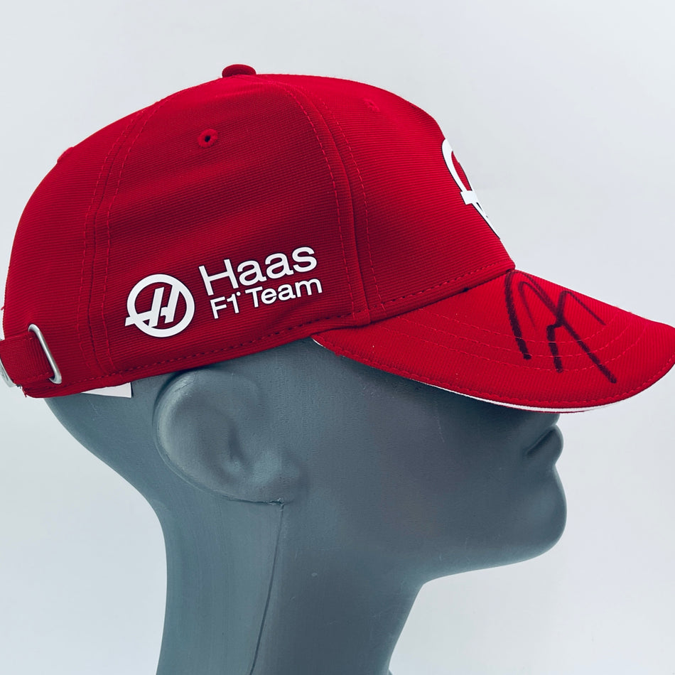 Kevin Magnussen  Hand Signed Official 2023 Haas F1 Team Cap-Red