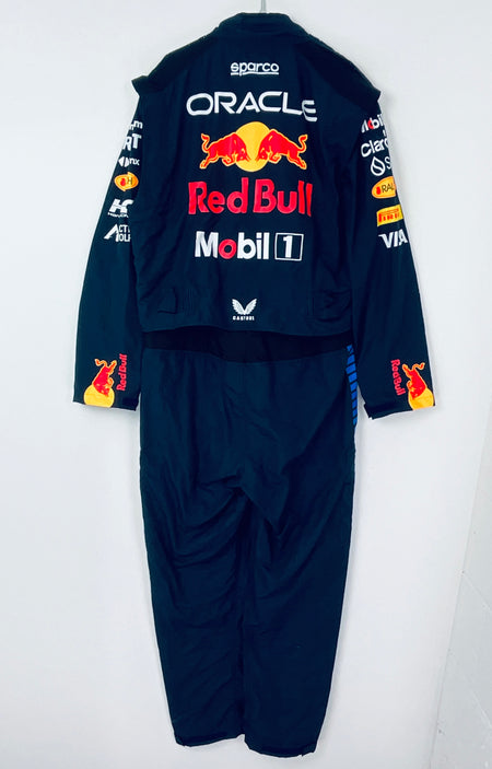 Team Issued Used 2024 Red Bull Racing F1 Team Sparco Pit Crew Pit-Stop Suit-Blue Strioe Version - Pit-Lane Motorsport