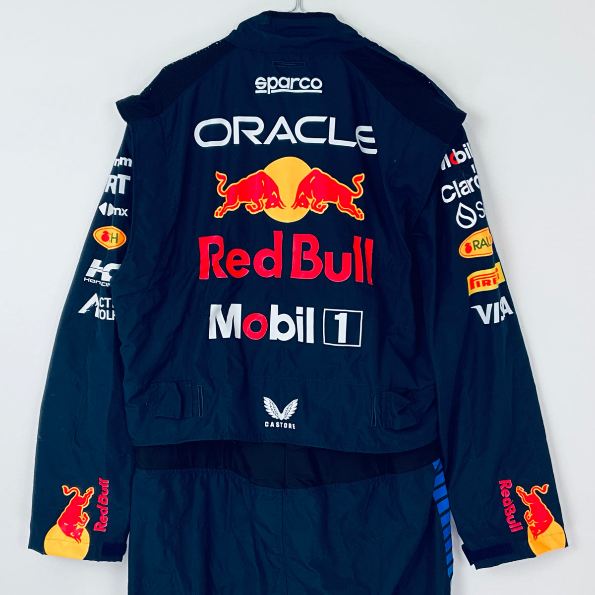 Team Issued Used 2024 Red Bull Racing F1 Team Sparco Pit Crew Pit-Stop Suit-Blue Strioe Version - Pit-Lane Motorsport