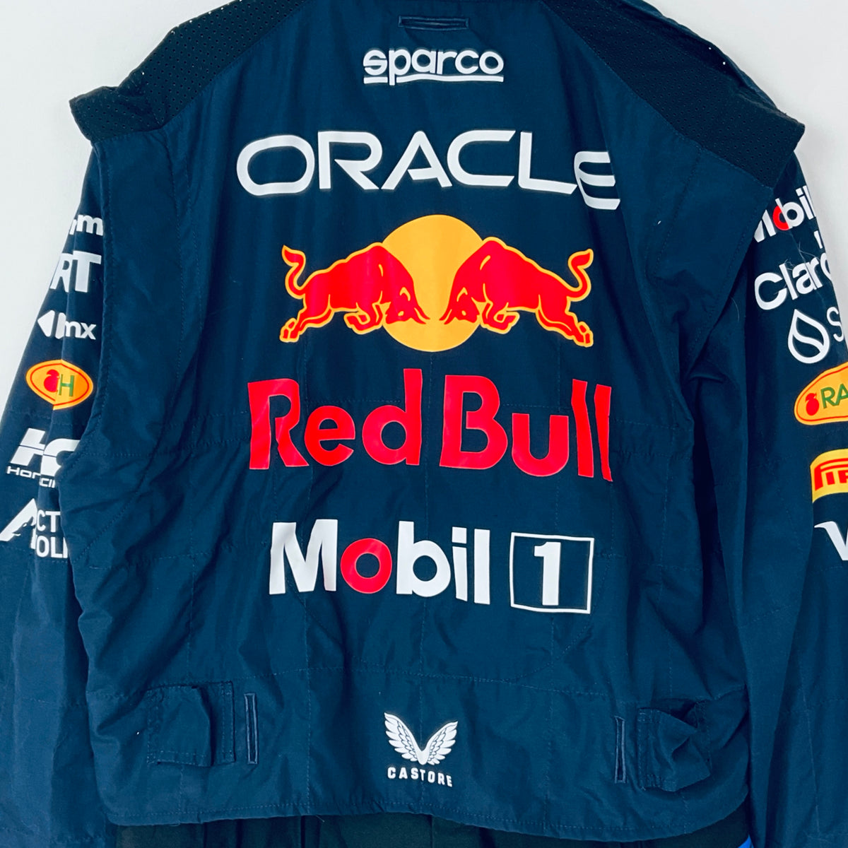 Team Issued Used 2024 Red Bull Racing F1 Team Sparco Pit Crew Pit-Stop Suit-Blue Strioe Version - Pit-Lane Motorsport