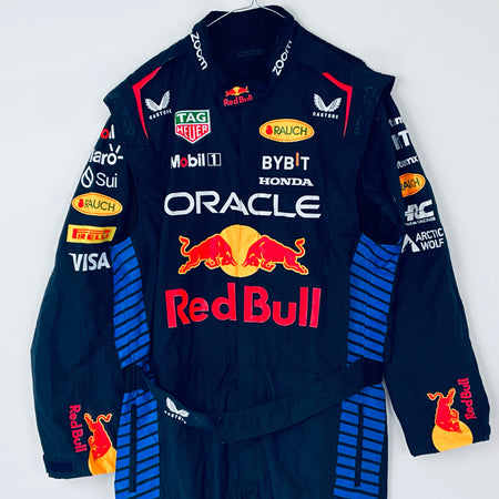Team Issued Used 2024 Red Bull Racing F1 Team Sparco Pit Crew Pit-Stop Suit-Blue Strioe Version - Pit-Lane Motorsport