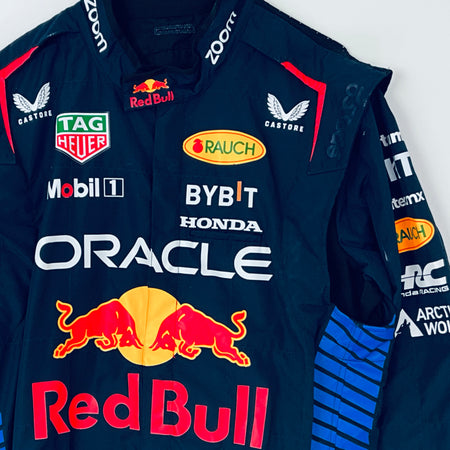 Team Issued Used 2024 Red Bull Racing F1 Team Sparco Pit Crew Pit-Stop Suit-Blue Strioe Version - Pit-Lane Motorsport