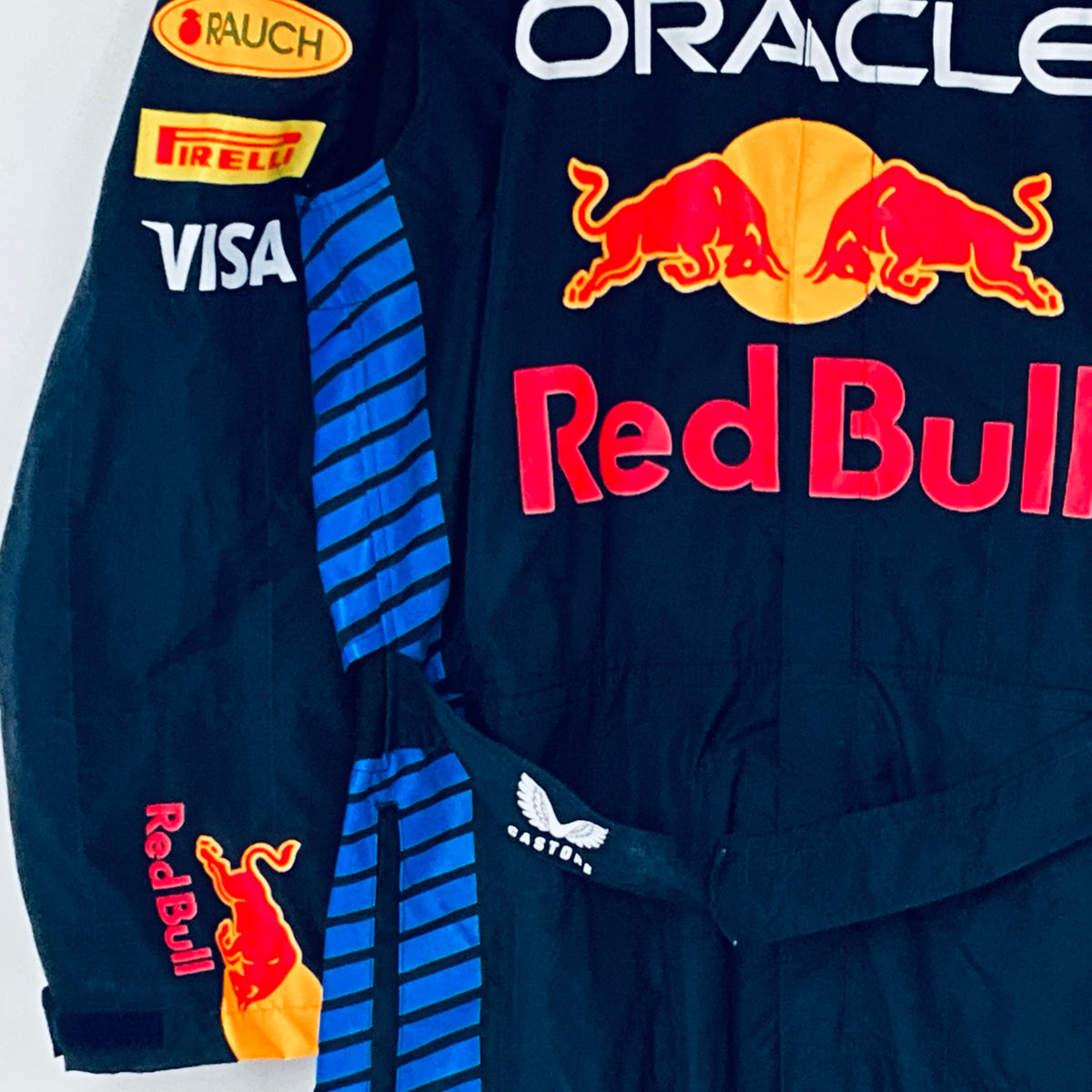 Team Issued Used 2024 Red Bull Racing F1 Team Sparco Pit Crew Pit-Stop Suit-Blue Strioe Version - Pit-Lane Motorsport
