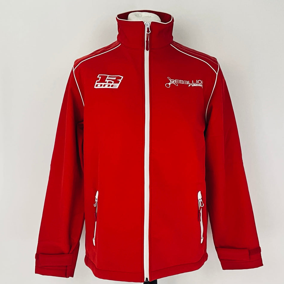 Rebellion Racing R-ONE Le Mans Team Issue Pit Crew Full Zip SoftShell Jacket-Red