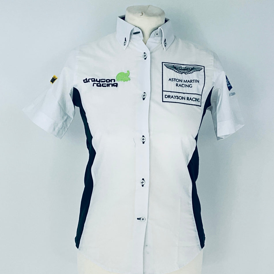Women's Drayson Racing Aston Martin Racing Aston Martin GT1 American Le Mans team Issue Pit Crew Shirt-ALMS