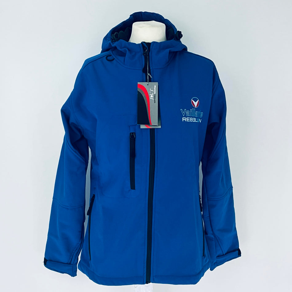Women's Vaillante Rebellion Racing Team LMP1 Team Issue Hooded Soft Shell Jacket Blue-Brand New