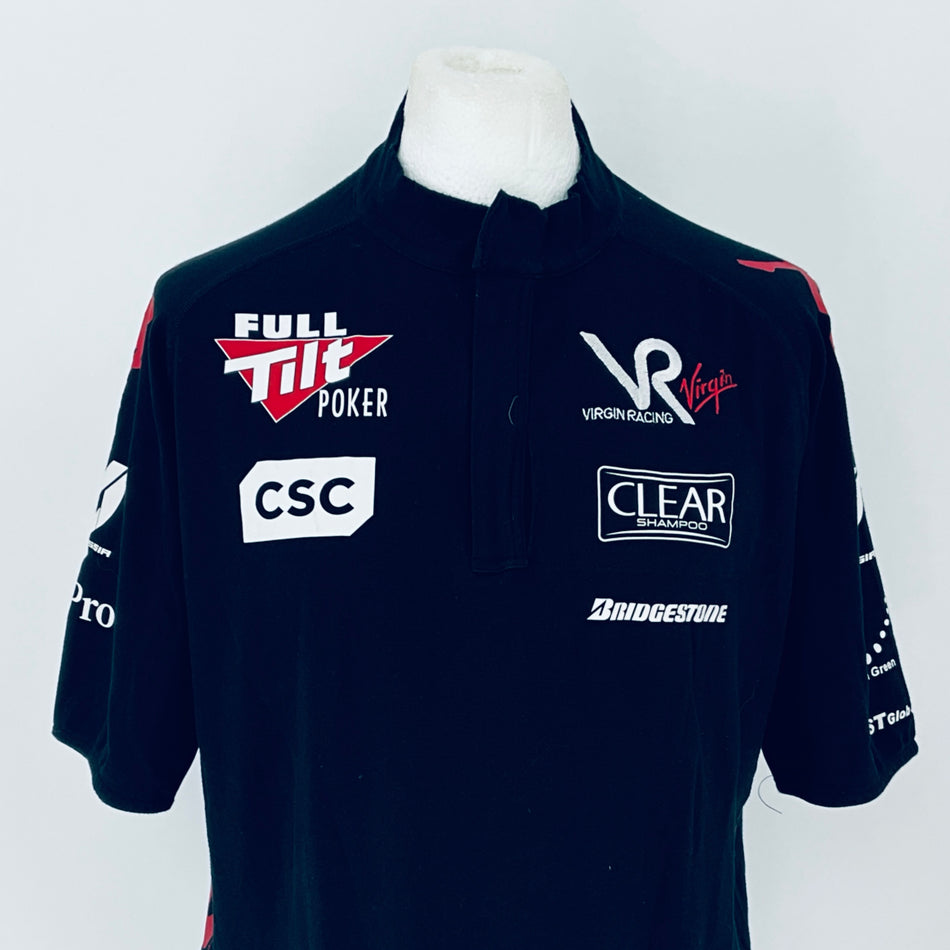 Timo Glock 2010 Personal Used Virgin Racing F1 Team T-Shirt