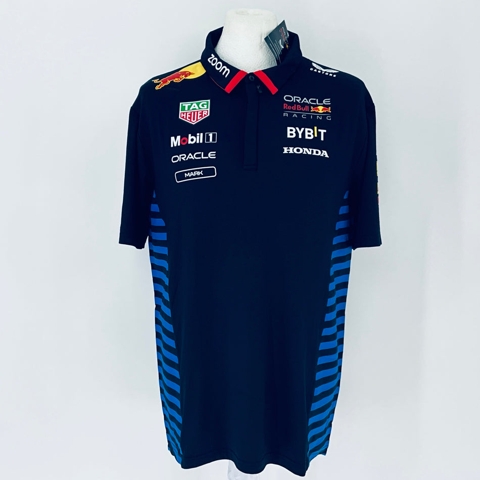 Oracle Red Bull Racing F1 Tram Castore 2024 Team Issue Race Day Shirt-Team Issue