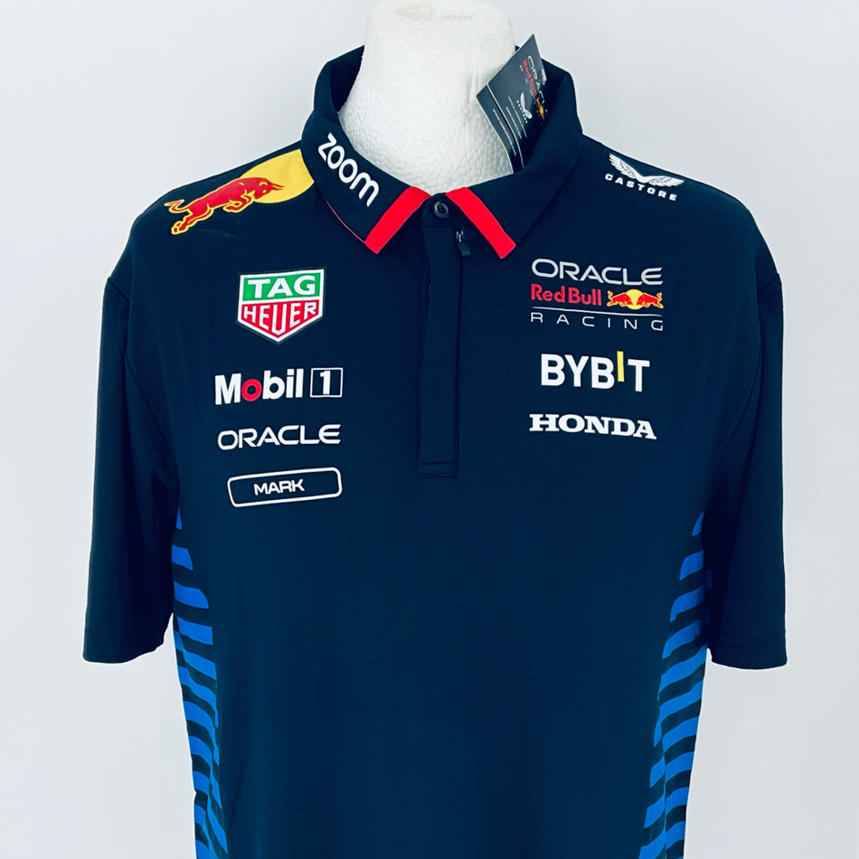 Oracle Red Bull Racing F1 Tram Castore 2024 Team Issue Race Day Shirt-Team Issue