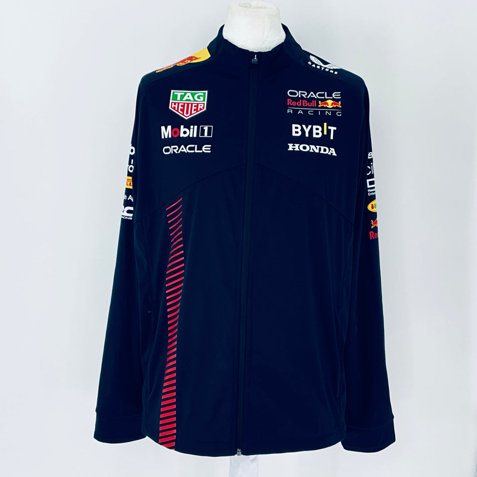 Oracle Red Bull Racing F1 Tram Castore 2023 Team Issue Race Day Softshell Jacket-Team Issue