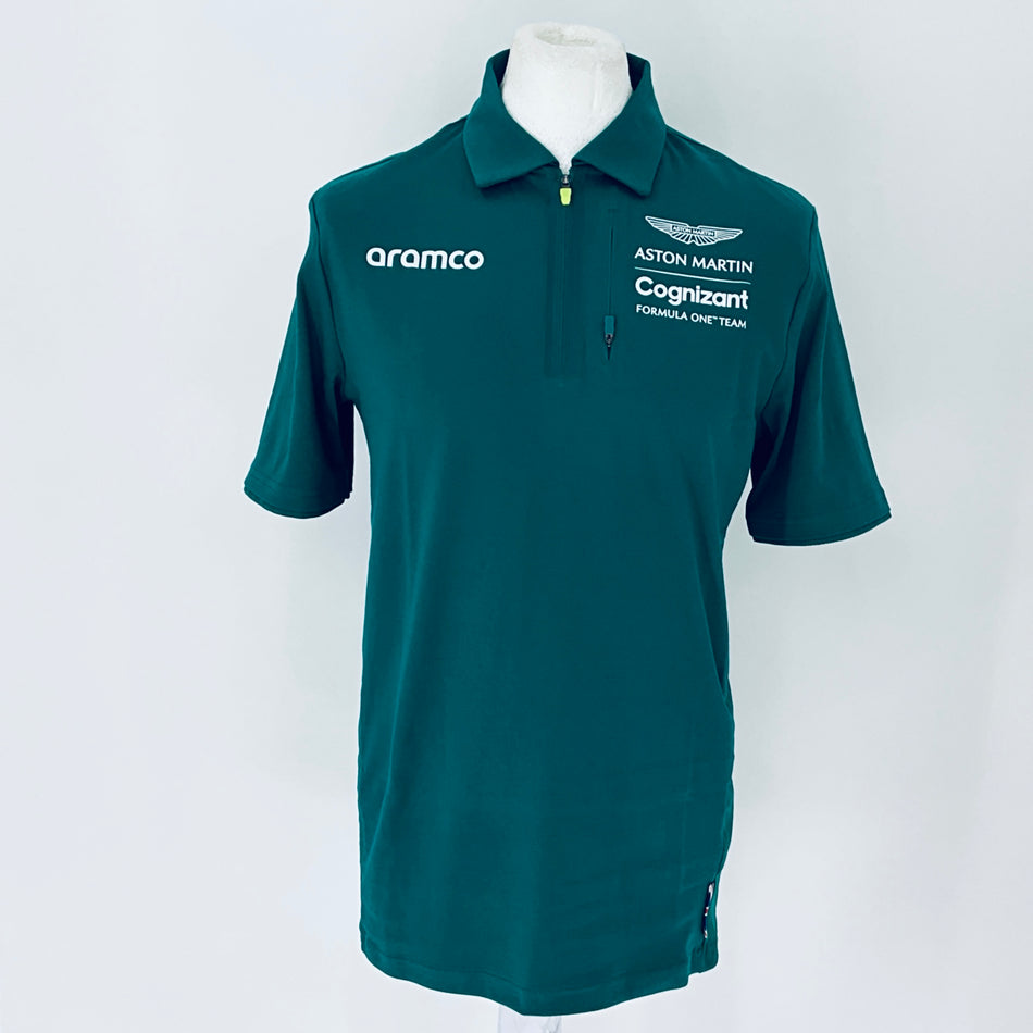 Authentic Aston Martin Racing Aramco F1 Team 2023 Team Issue Polo Shirt- Team Issue