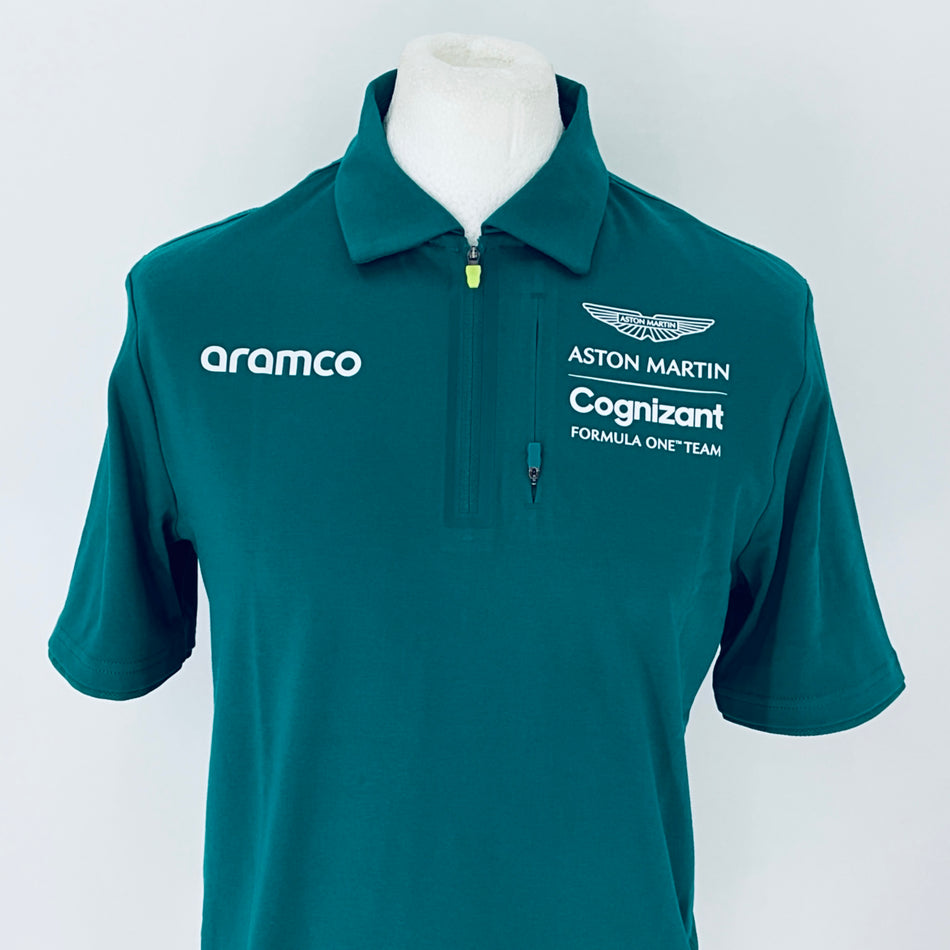 Authentic Aston Martin Racing Aramco F1 Team 2023 Team Issue Polo Shirt- Team Issue