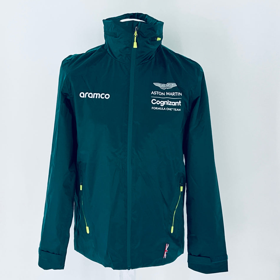 Aston Martin Racing Aramco F1 Team 2023 Team Issue Hooded Rain Jacket- Team Issue