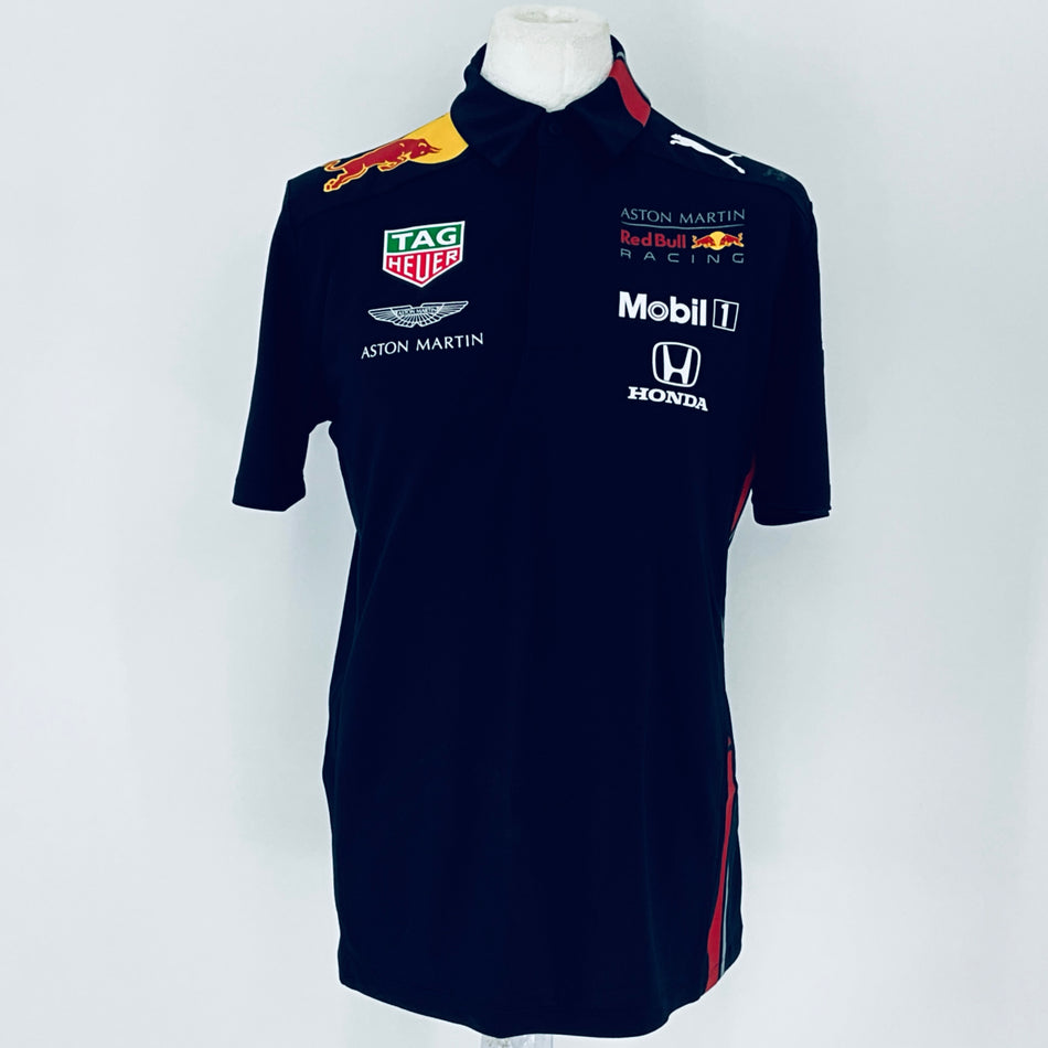 2020 Red Bull Racing Aston Martin F1 Team Puma Team Issue Race Day Pit Crew Shirt