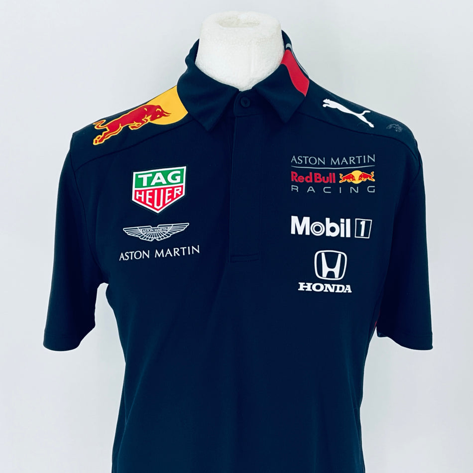 2020 Red Bull Racing Aston Martin F1 Team Puma Team Issue Race Day Pit Crew Shirt