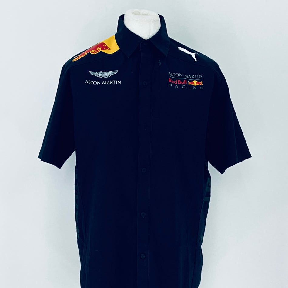 2019 Red Bull Racing Aston Martin F1 Team Puma Team Issue Race Day Pit Crew Shirt