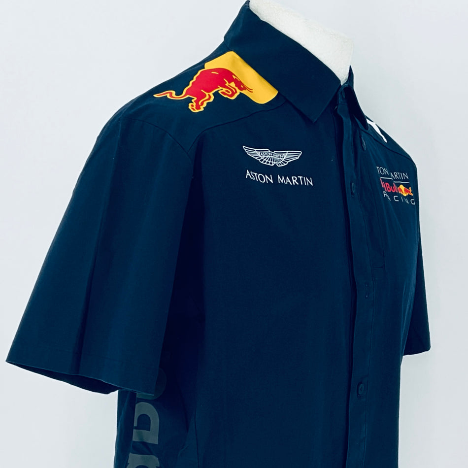 2019 Red Bull Racing Aston Martin F1 Team Puma Team Issue Race Day Pit Crew Shirt
