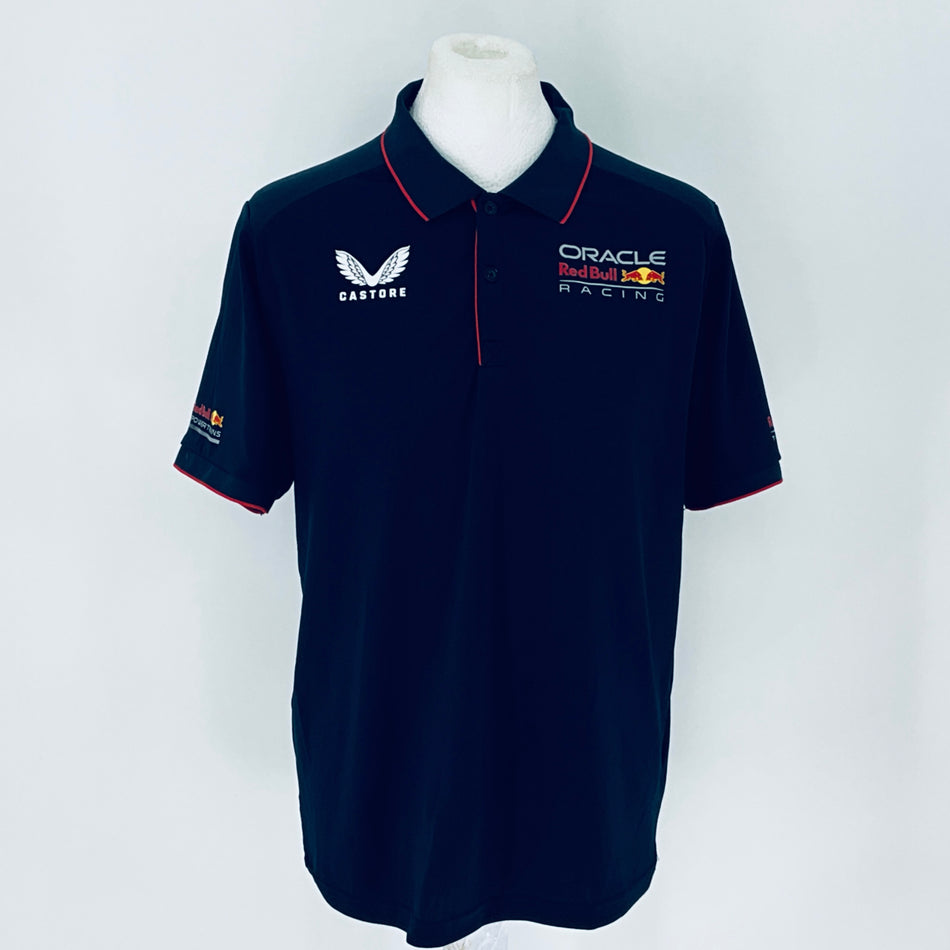 Oracle Red Bull Racing F1 Tram Castore 2024 Team Issue Polo Shirt-Team Issue