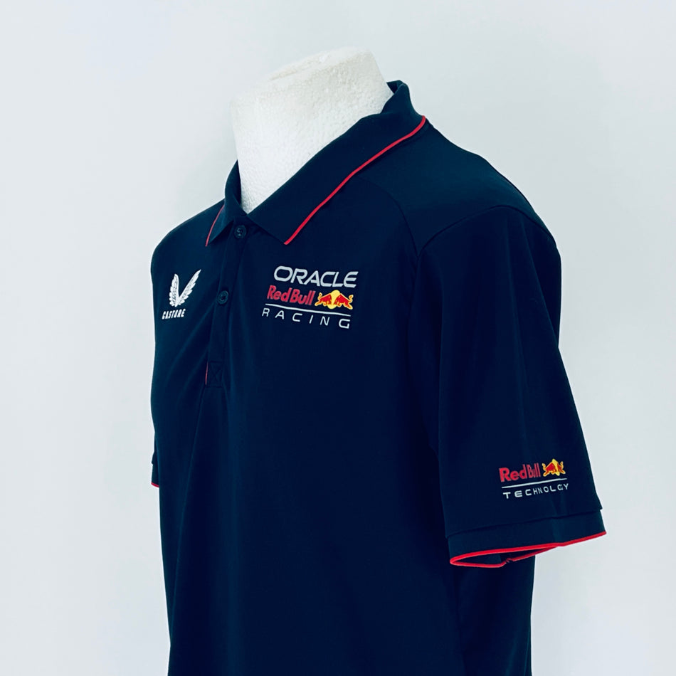 Oracle Red Bull Racing F1 Tram Castore 2024 Team Issue Polo Shirt-Team Issue