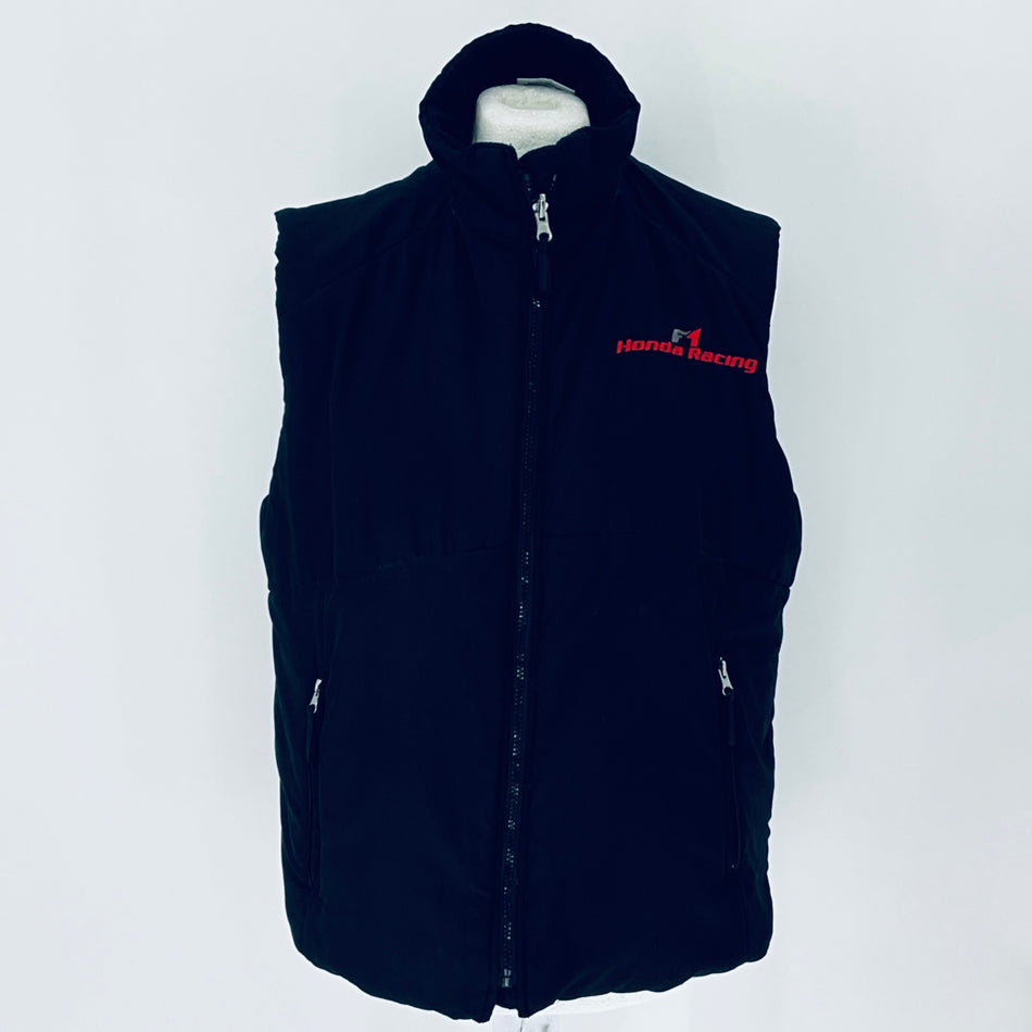 Honda Racing F1 Team Black Padded Gilet-Team Issue