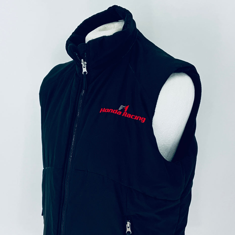 Honda Racing F1 Team Black Padded Gilet-Team Issue