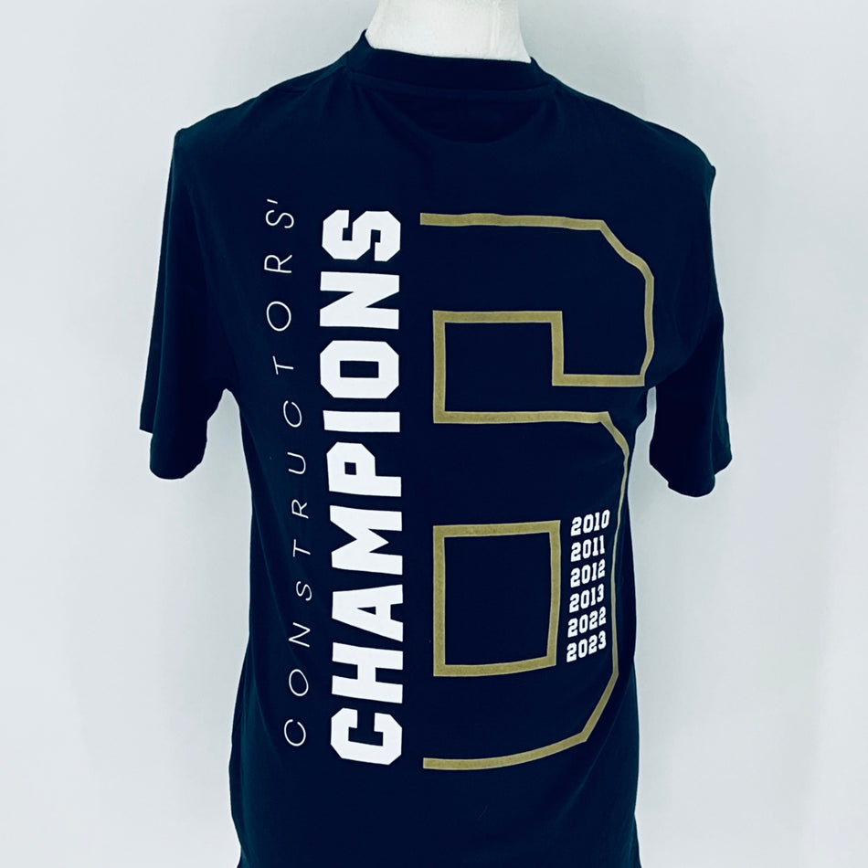 Oracle Red Bull Racing F1 Team-Max Verstappen 6 Times Constructors Champions Celebration T-Shirt - Team Issue