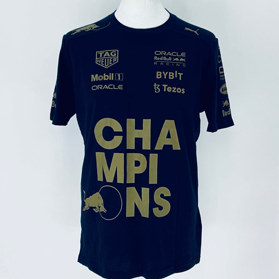 Oracle Red Bull Racing F1 Team-Max Verstappen 5 Times Constructors Champions Celebration T-Shirt - Team Issue