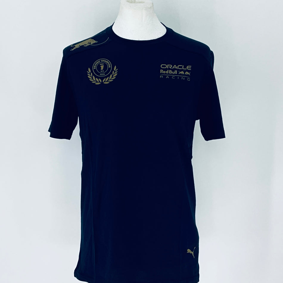 Oracle Red Bull Racing F1 Team-Max Verstappen Double World Champion Celebration T-Shirt - Team Issue