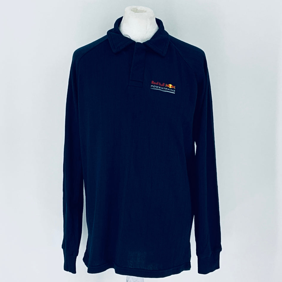 Oracle Red Bull Racing F1 Tram Power Train -Long Sleeve Polo Shirt-Team Issue