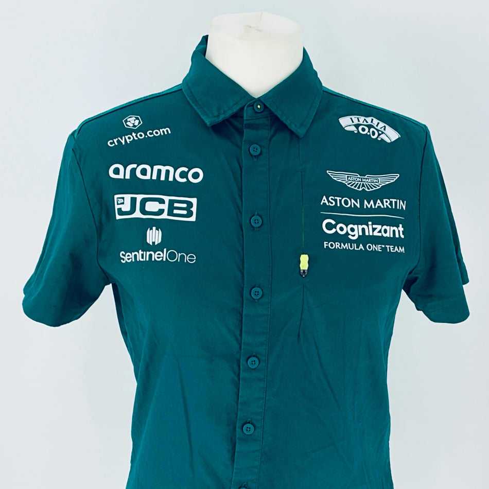 Aston Martin Racing Aramco F1 Team 2024 Team Issue Green Race Day Shirt- Team Issue -Women;s