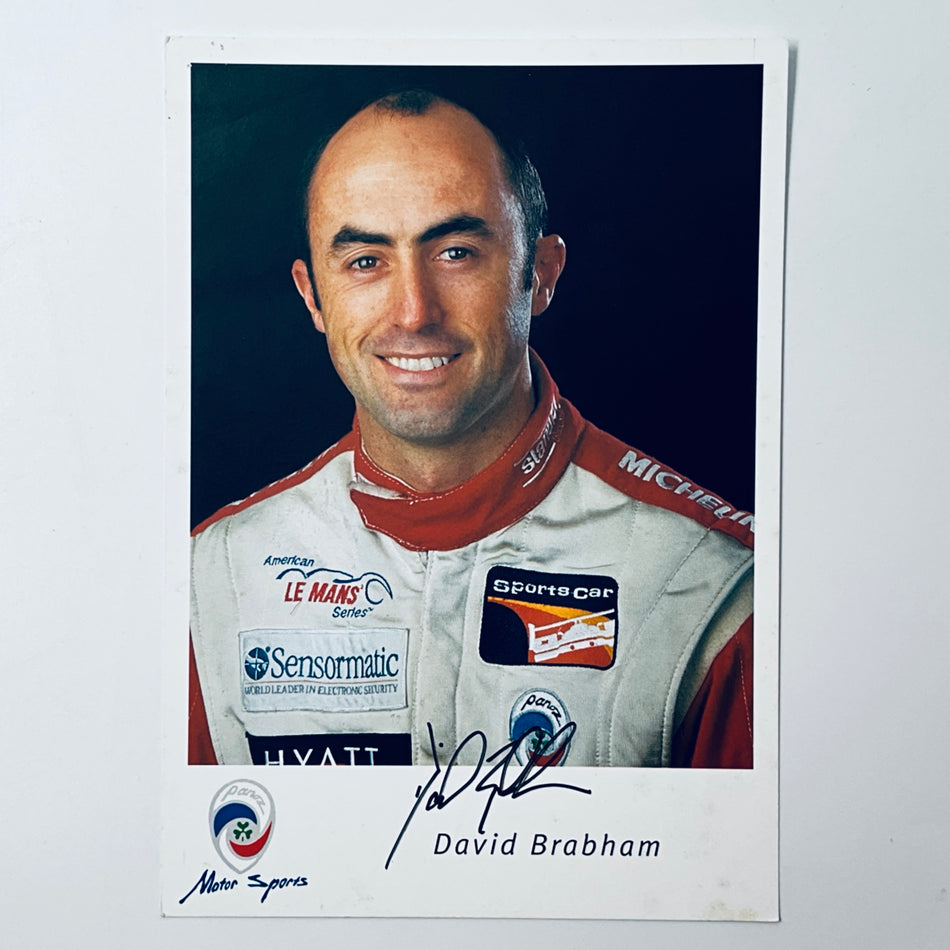 David Brabham Hand Signed Panoz Motorsport Le Mans Team Issue Driver Cards