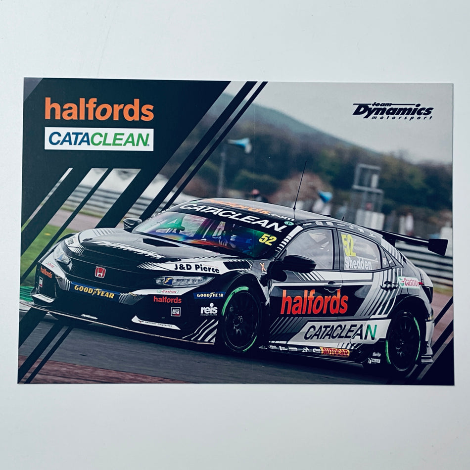 Team Dynamics Honda Motorsport British Touring Car Championship BTCC Team Issue Driver Card