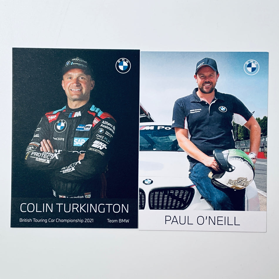 BMW Motorsport British Touring Car Championship BTCC Team Issue Driver Cards