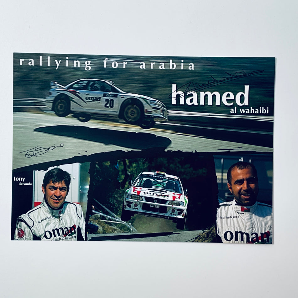 Oman Arab World Rally Team WRC Subaru Haed al Wahaibi Driver Card