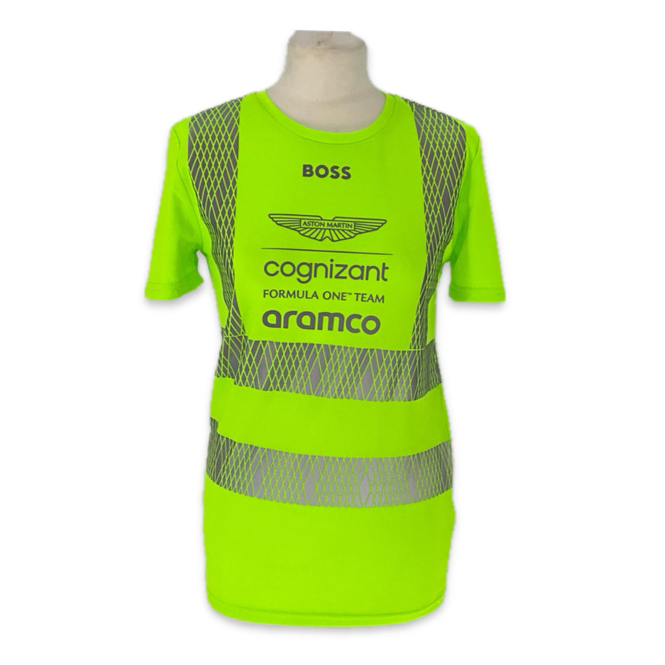 AAston Martin Racing Aramco F1 Team 2024 Team Issue Boss Set Up T-Shirt- Team Issue-Wome