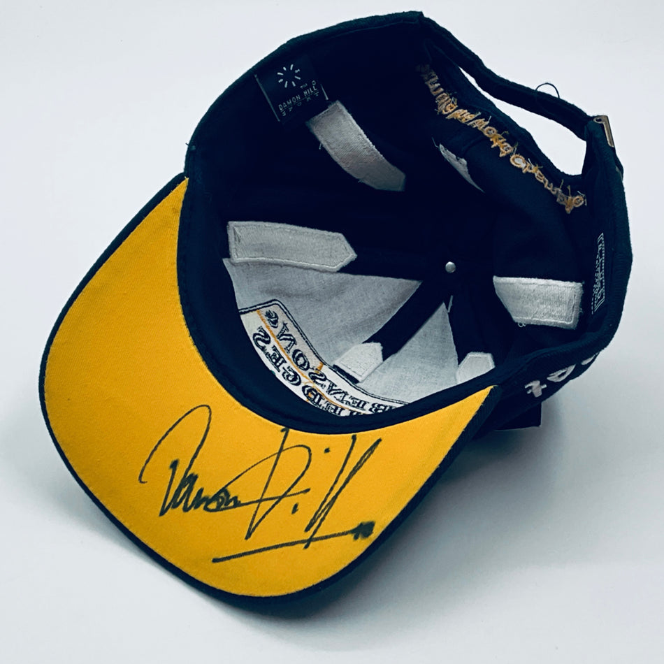 Hand Signed Damon Hill 1998 Jordan Grand Prix F1 Team Official Cap