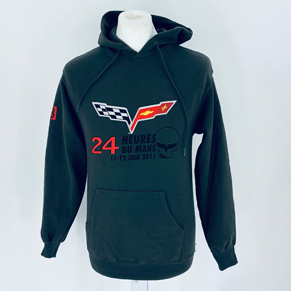 Corvette Racing Le Mans 24 Hour Race 2011 Orifical Merchandise Hoodie-Grey