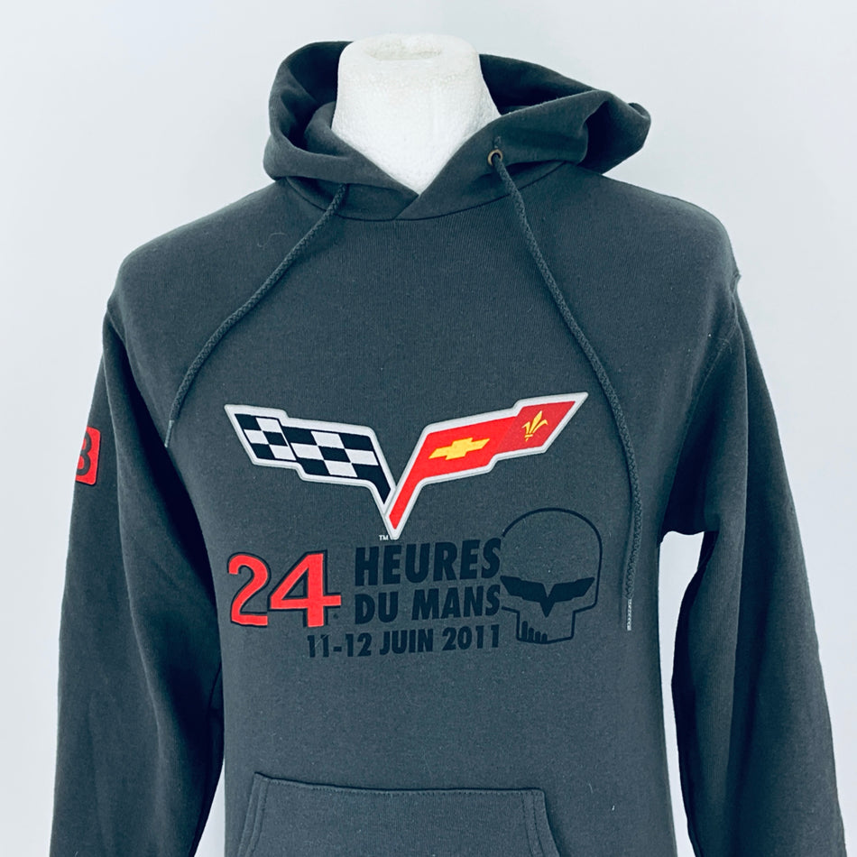 Corvette Racing Le Mans 24 Hour Race 2011 Orifical Merchandise Hoodie-Grey