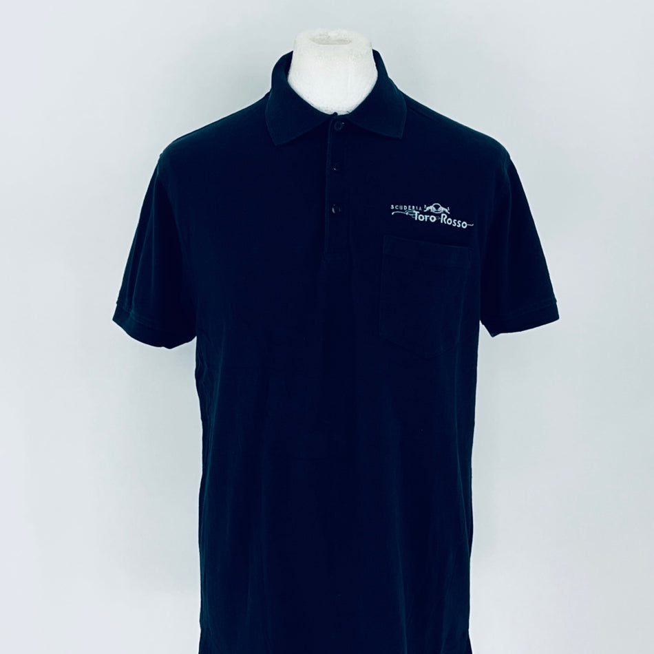 Scuderia Toro Rosso Red Bull Racing F1 Team Issued Polo Shirt-Navy