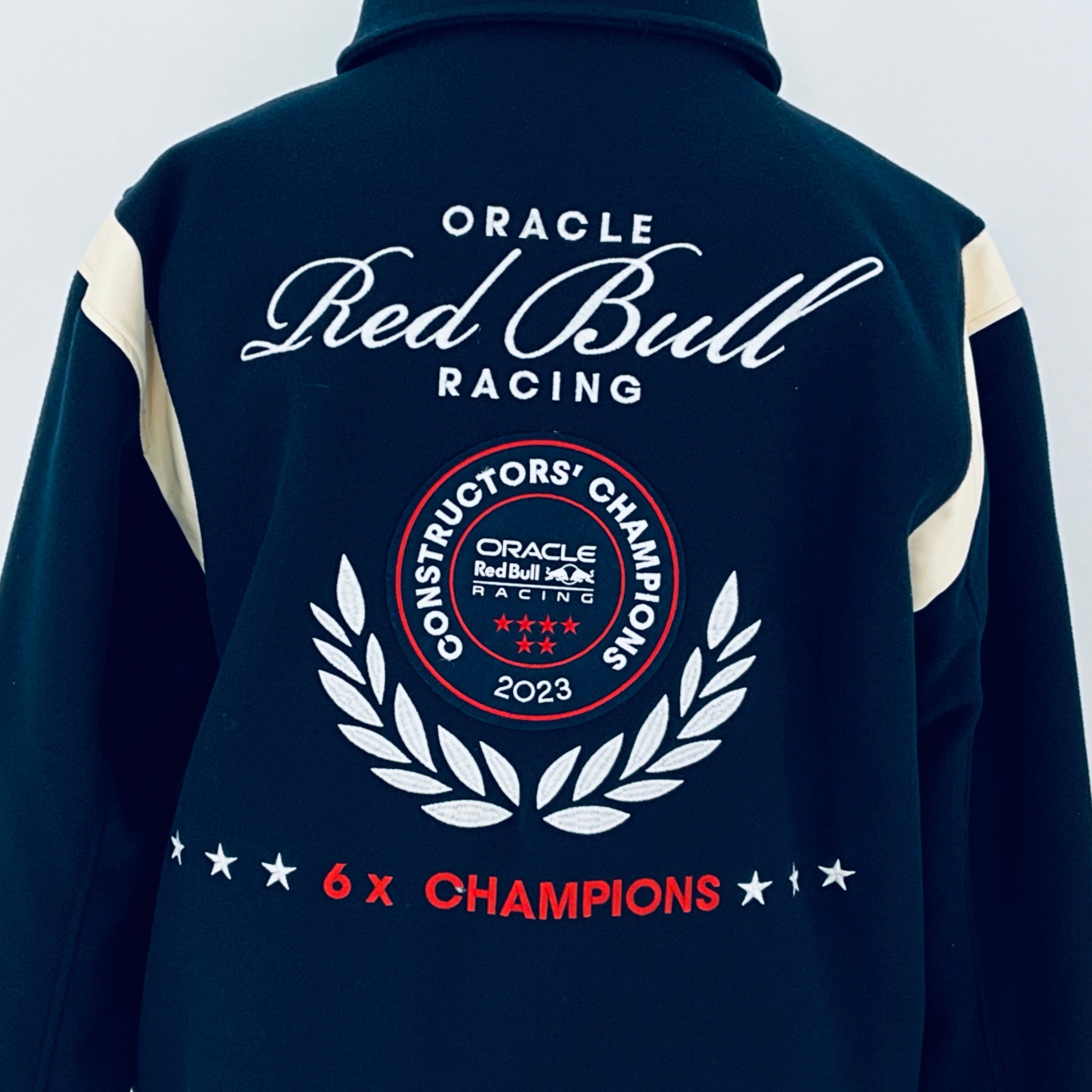 Authentic Oracle Red Bull Racing F1 Tram Varsity Bomber Jacket